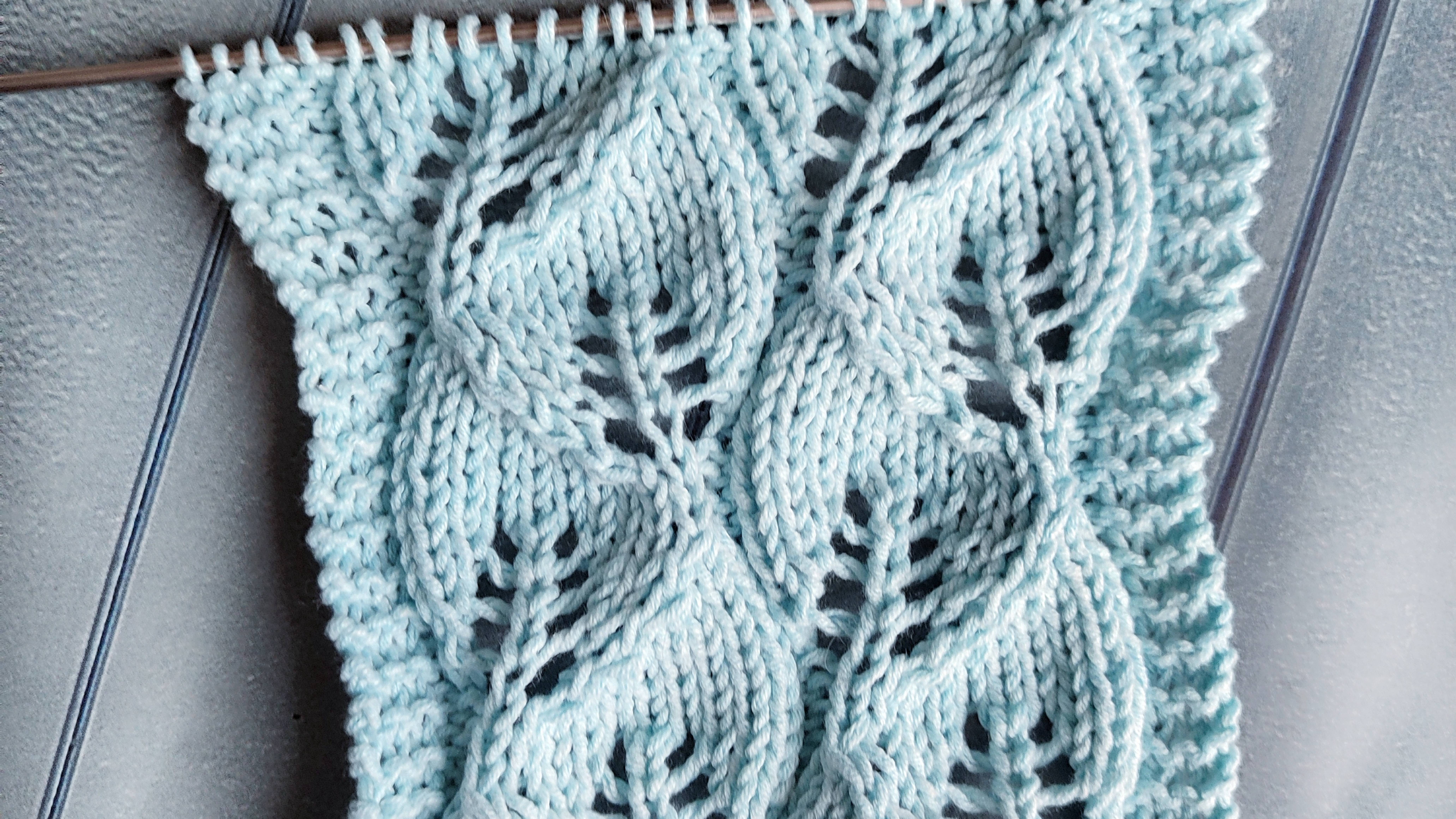 Узор спицами. Описание смотреть онлайн