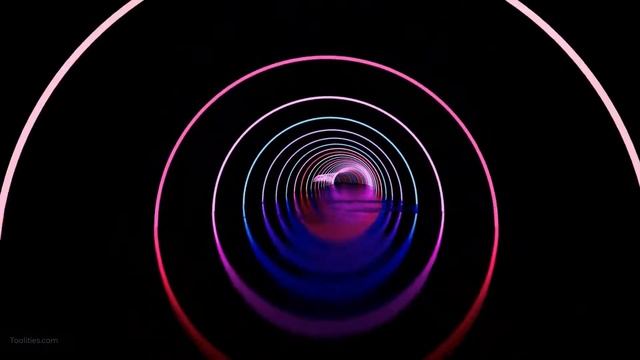 Yellow Neon Lights Driving Tunnel With Relaxing Music 4K Gaming Background Graphics
