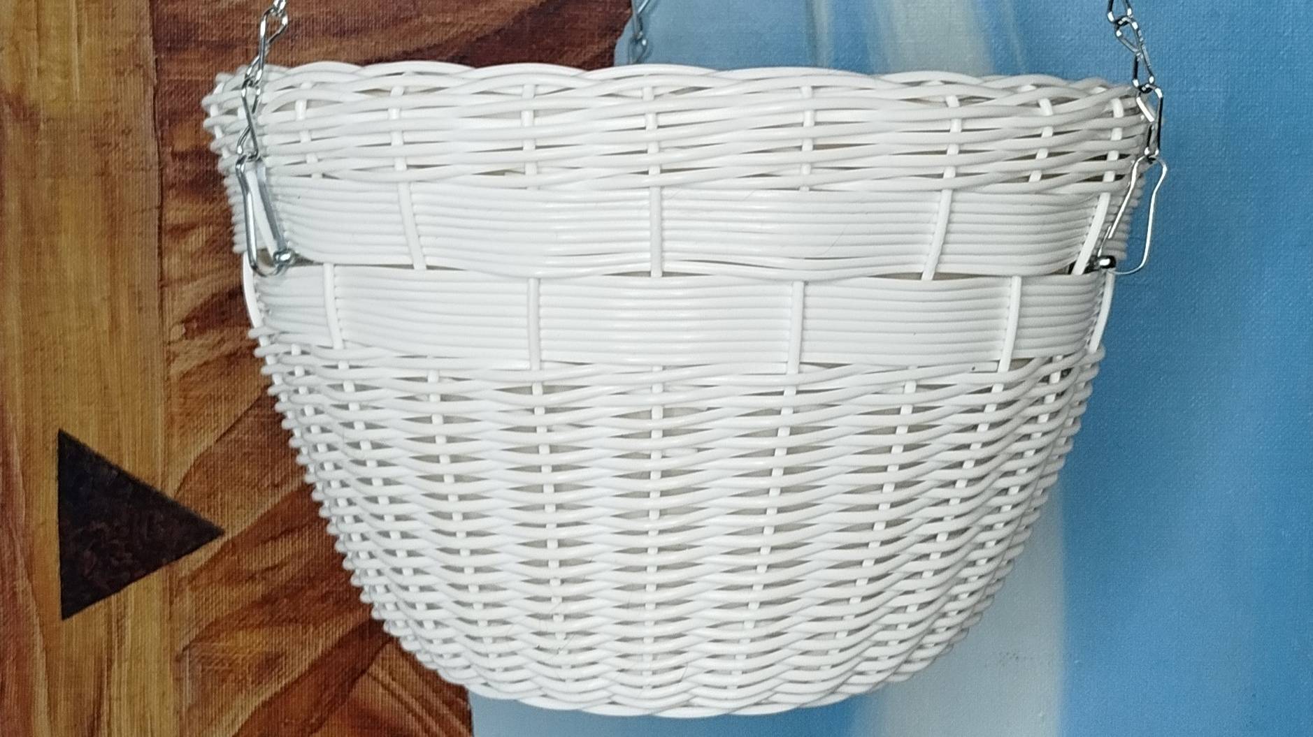 Подвесное кашпо из ротанга без дренажных отверстий. МК смотреть онлайн