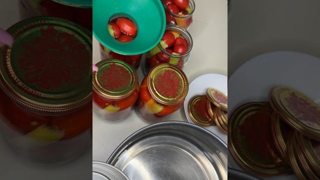 Маринованные помидоры на зиму по рецепту бабушки!! смотреть онлайн