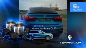 BMW X6 F16 с выхлопом MB GL63, электронная выхлопная система Terminator