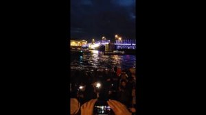 Развод мостов в Санкт-Петербурге 2017! Фестиваль поющие мосты 2017! Дворцовый мост