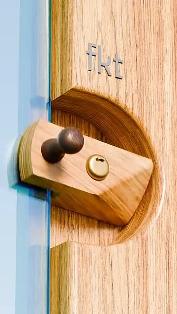 Glass Window Wooden Latch & Opener