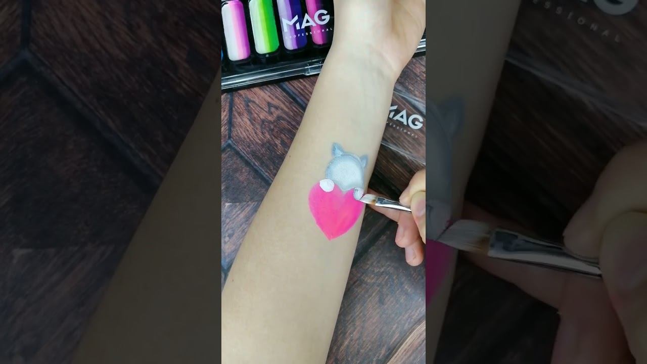 Аквагрим для детей «Китти» от Ольги Горбачевой #beautybar #аквагрим #аквагримдлядетей #faceart