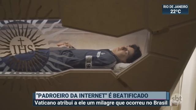 Jovem conhecido como "padroeiro da internet" é beatificado | SBT Brasil (10/10/20) смотреть онлайн