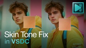 Как исправить цвет кожи на видео в VSDC