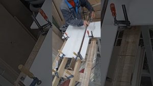 Травертина - бесшовная склейка искусственного камня!