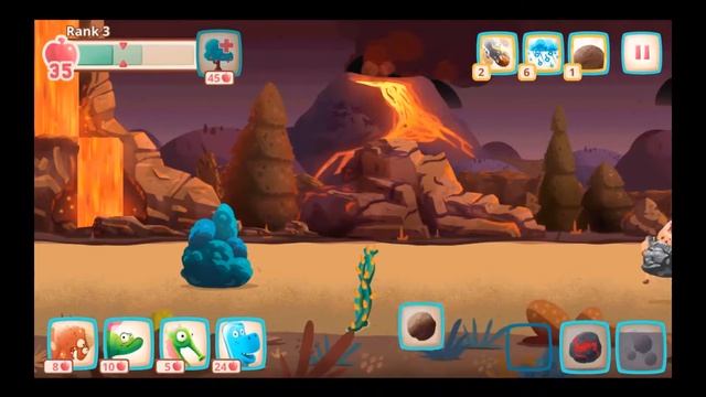 DINO BASH Dinosaur Army vs Caveman Defense Games Level 44-50 смотреть онлайн