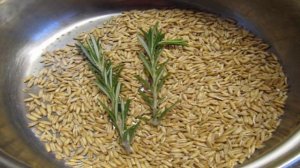 Каша из овсянки с розмарином и вареньем из шишек