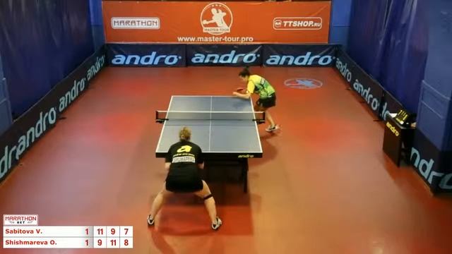 Валентина Сабитова  Ольга Шишмарева  3:2