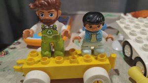 играем и собираем лего дупло для малышей