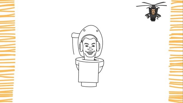 Как нарисовать ВЕРТОЛЕТ СКИБИДИ ИЗ ТУАЛЕТА СКИБИДИ