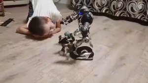 Битва роботов!!!Победа нокаутом!!!Смотреть всем!!!