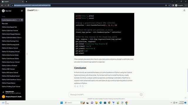 python control systems library anaconda