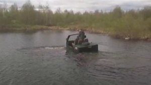 Гусеничный вездеход бродяга. Видео от заказчика