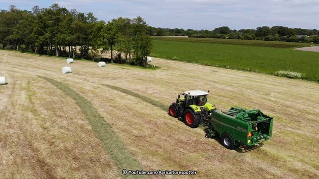 Pressing and Wrapping Bales | Claas Arion 650 + McHale Fusion | Lagerweij Renswoude | 2019 смотреть онлайн