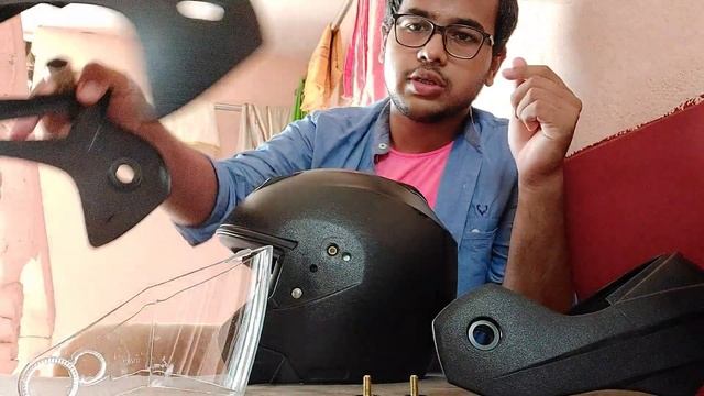 Vega Crux half face to full face helmet || vega crux & crux DX half face to full face transformatio