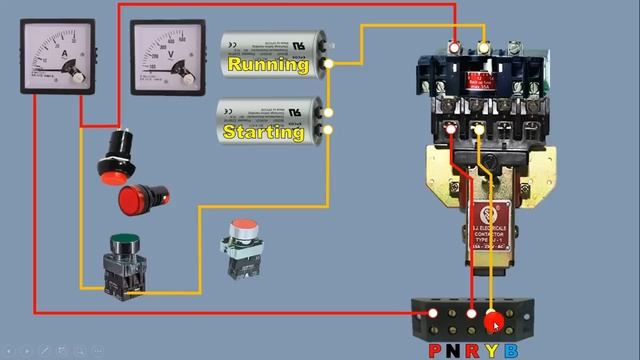 submersible water pump starter connection By using MK1 Contactor @ElectricalTechnician