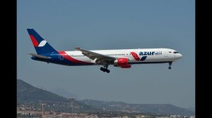 Внуково рейс ZF 3003 Взлет самолета  Boeing B767-300