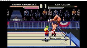 Undertaker thrashes Bret Hart Hitman and got beaten by Shawn Michaels -Sega Game #sega #wwe #gamebo