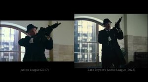 Лига Справедливости 2021 vs 2017 | Чудо-женщина спасает Лондон Сравнение