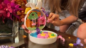 Игрушки для девочек Polly Pocket Waterplay Compacts New Распаковка, подробный обзор, играем вместе.