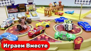 Машинки мультики ! Гоночная трасса с машинками из мультика ТАЧКИ 🚗 Видео для детей #топыкатегорий