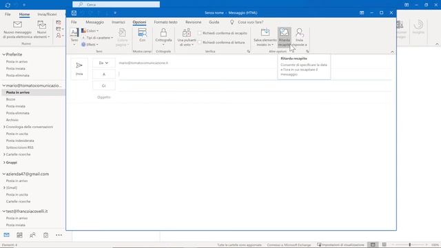 Corso Outlook Microsoft Office 365 - Come modificare data, ora e altre opzioni di recapito смотреть онлайн