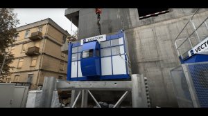 Монтаж грузопассажирских подъемников VECTOR SC200 компанией Рентал инжиниринг.