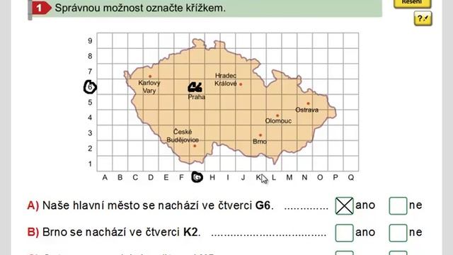 Čtvercová síť, Geometrie 3.ročník, strana 11, cvičení 1 смотреть онлайн