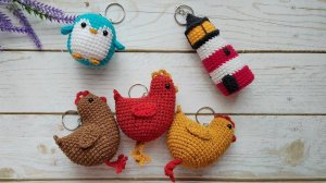 Вязовлог #4. Часть 1. Брелки из полухлопка. Что связала за 3 недели.