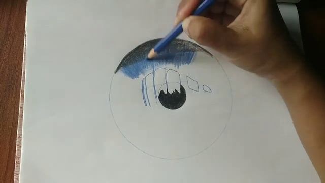 How to draw a Hyper Realistic Blue Eye (iris) with just Color Pencil смотреть онлайн
