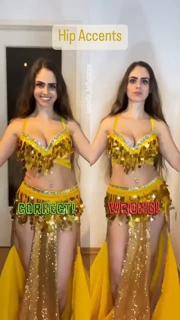 How to do Hip Accents - Right vs. Wrong - Belly Dance Tutorial| #shorts #trending #bellydance
