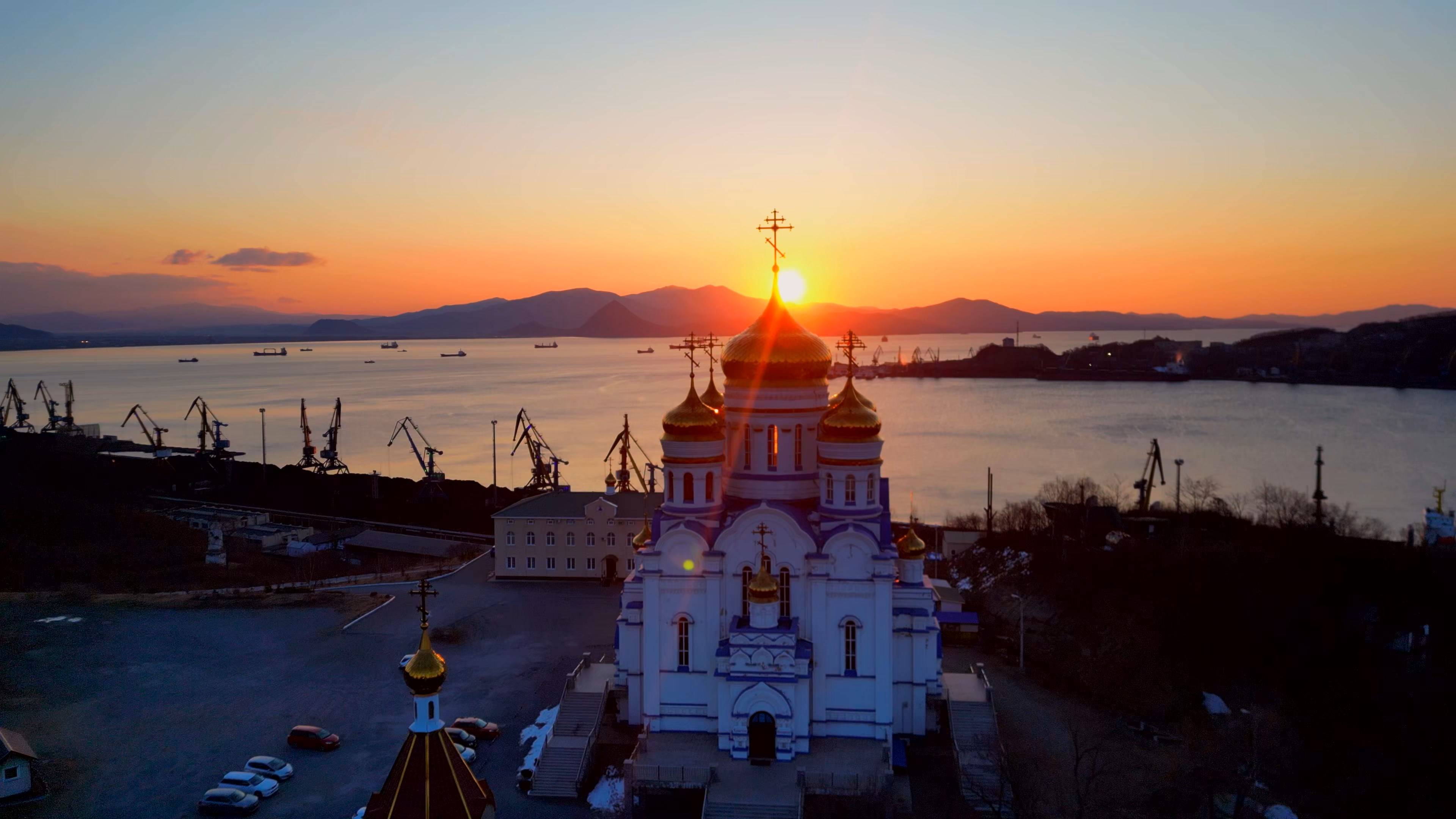 рассвет Храм Казанской иконы Божией Матери