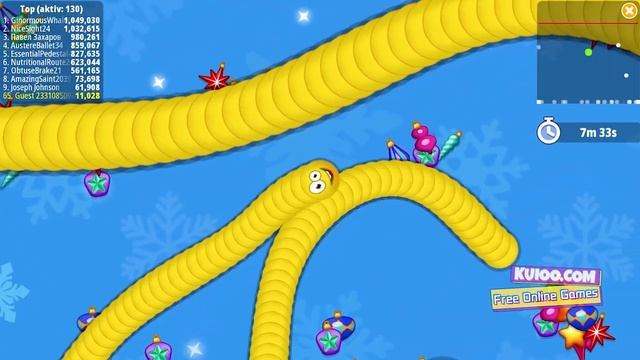 Worm Hunt - Snake Game Io Zone - Obstacle Games - KUIOO GAMES смотреть онлайн