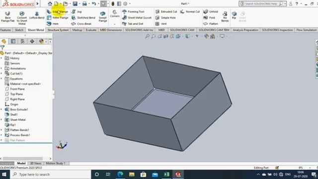 КАК СОЗДАТЬ УПАКОВОЧНУЮ КОРОБКУ. SOLIDWORKS. Уроки, работа и курсы для начинающих 3Д моделирование.