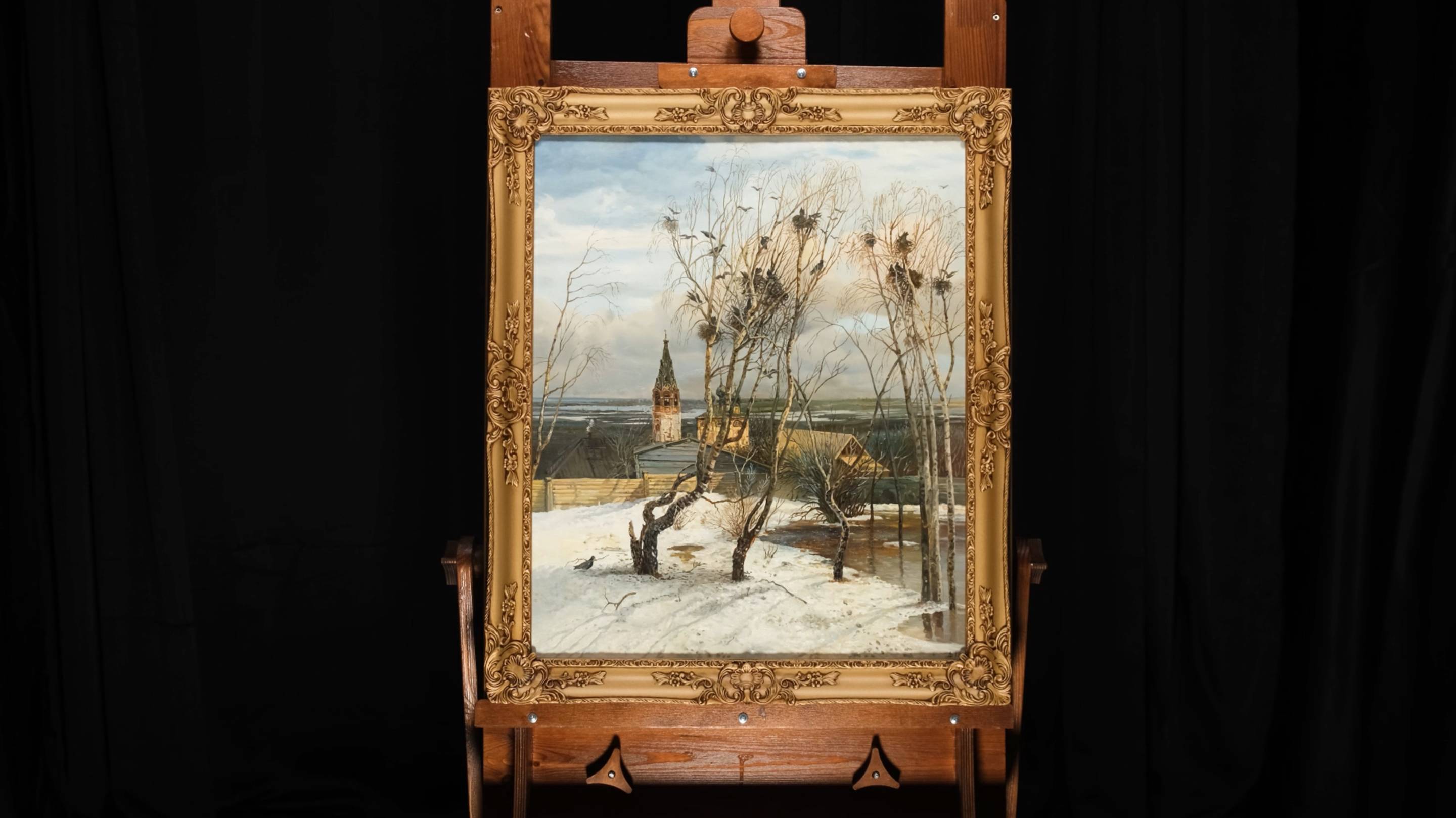 Алексей Саврасов "Грачи прилетели" смотреть онлайн