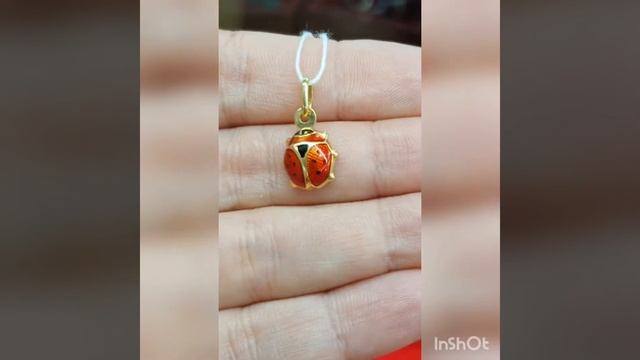 Кулон Божья коровка. Золото 585 смотреть онлайн