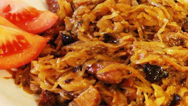 Бигус - тушёная капуста с мясом