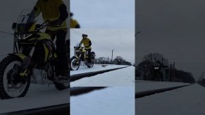 Зимние покатушки на турэндуро в Калининграде