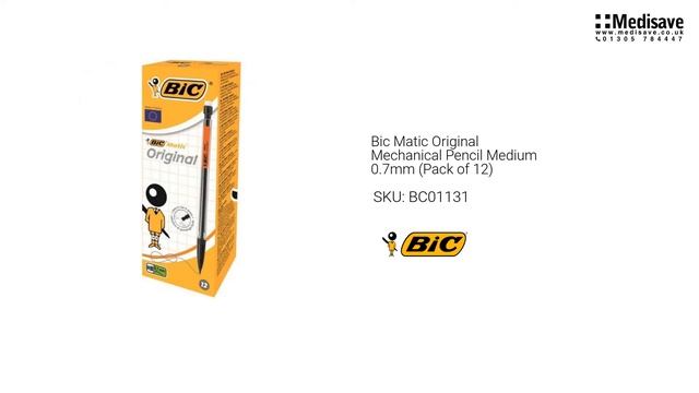 Bic Matic Original Mechanical Pencil Medium 0 7mm Pack of 12 BC01131 смотреть онлайн