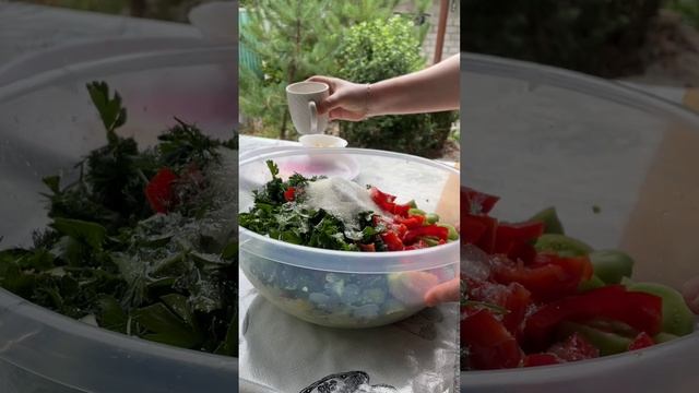 Салат из зеленых помидоров🤤
