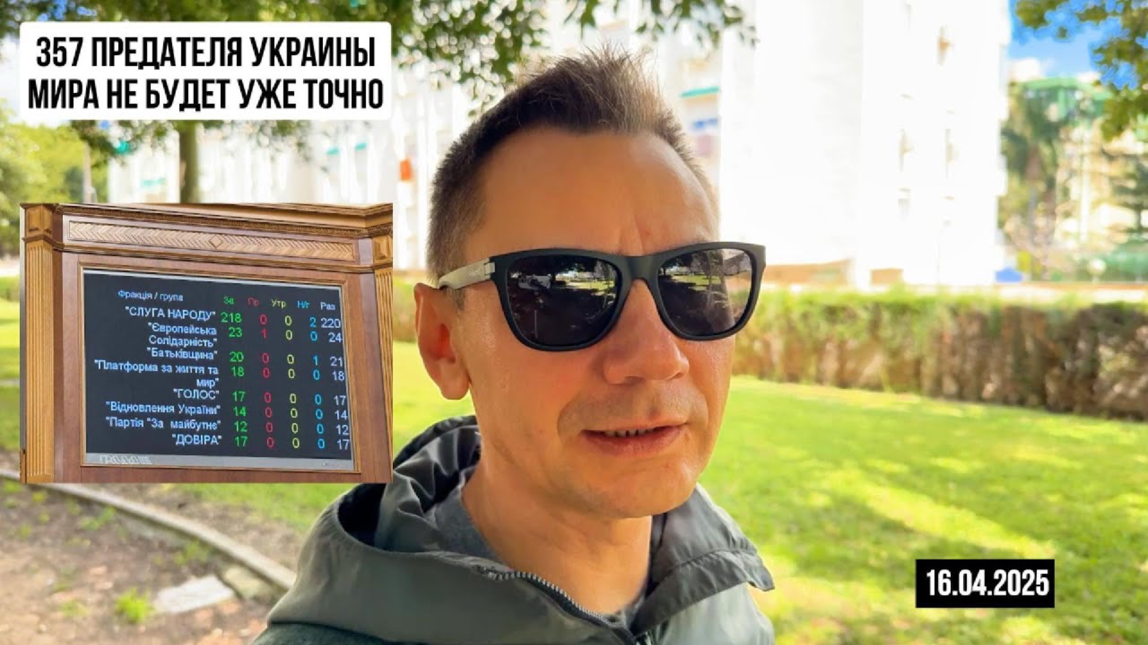 357 граждан, обвинённых в предательстве Украины. 16.04.2025