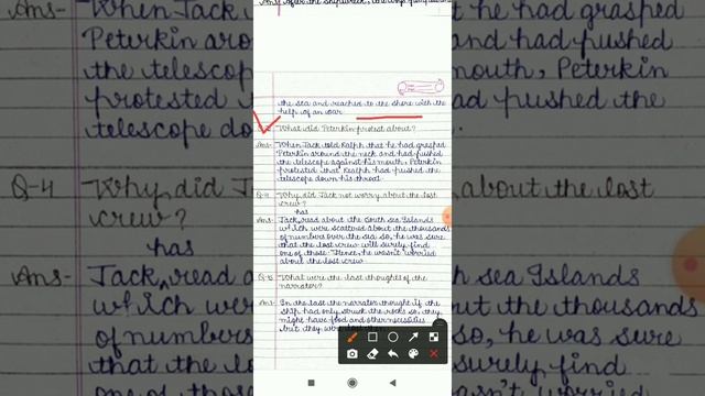 Class-8th||I.A-2||English Grammar||Passage||Lesson-28||The Coral Island||Explanation of worksheet-1