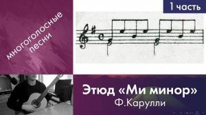 14.1) Разбор Этюда «Ми минор» — Ф.Карулли | Занятия на гитаре начинающим | Онлайн обучение детей