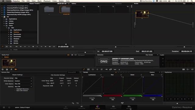 Ikonoskop Guide to Transcoding & File Naming in DaVinci Resolve 9