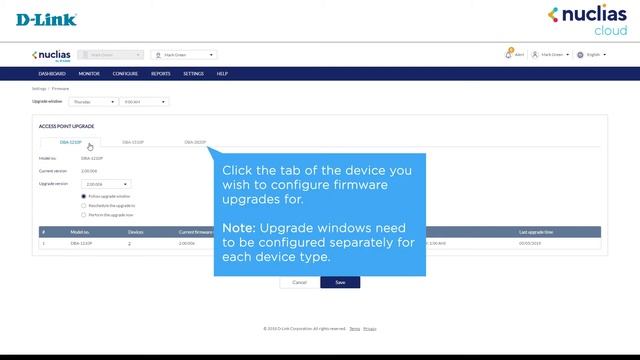 Nuclias Cloud Tutorial - How to Configure and Perform Firmware Updates