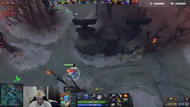 АЛОХА И НЕВЕРОЯТНЫЙ БЕЙН. ПОЮЗАНЫЙ ЩИТОК ● Попался против alwayswannafly ● Alohadance Slark смотреть онлайн