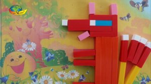 Колобок. Сказка  с иллюстрациями из палочек Кюизенера