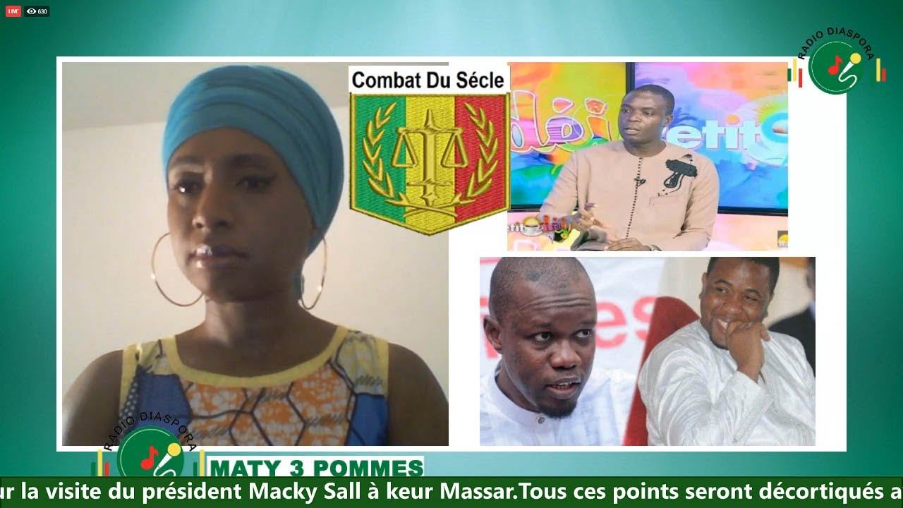 Maty 3 Pomme et Moustapha Diop Walf TV Sonk vs Bougane Gueye Dany parti 1